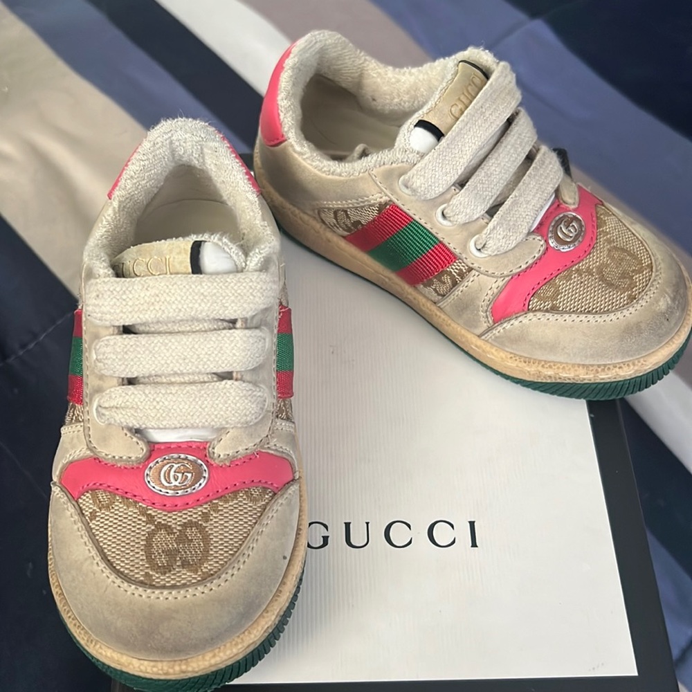 Gucci toddler screener sneaker